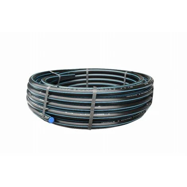 TUYAU POLYETHYLENE BANDES BLEU 16 BAR D25 L:10 METRES