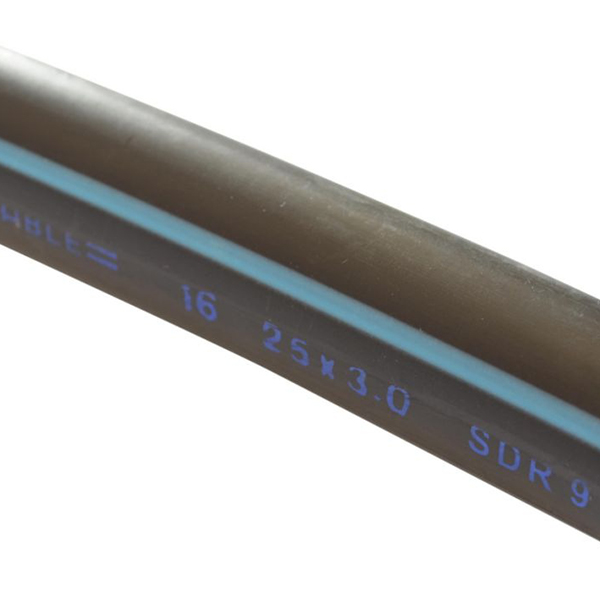 TUYAU POLYETHYLENE BANDES BLEU 16 BAR D32 L:10 METRES