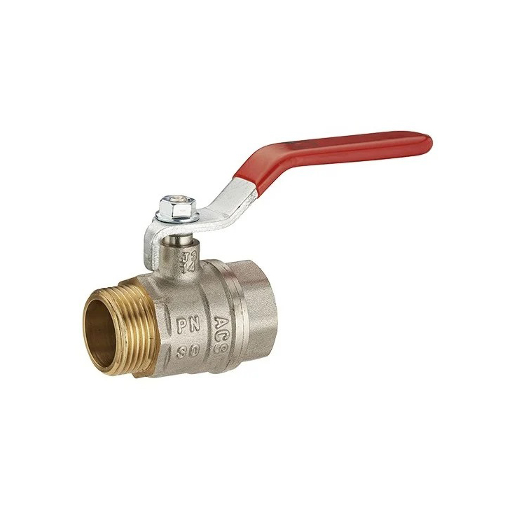 VANNE A SPHERE MANETTE PASS. TOTAL MF 1/2 NICKEL VRAC ETIQUETE