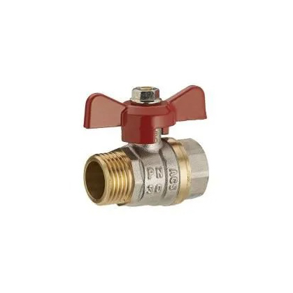 VANNE A SPHERE PAPILLON PASS. TOTAL MF 1/2 NICKEL LIEN 1PIECE