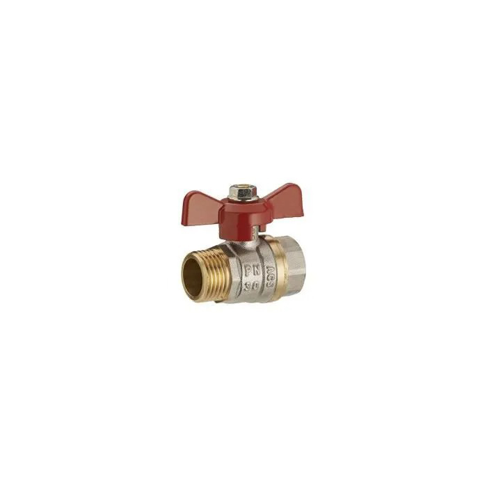 VANNE A SPHERE PAPILLON PASS. TOTAL MF 3/4 NICKEL LIEN 1PIECE