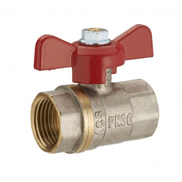 VANNE A SPHERE MANETTE PASS. TOTAL DF 1/2 NICKEL LIEN 1PIECE