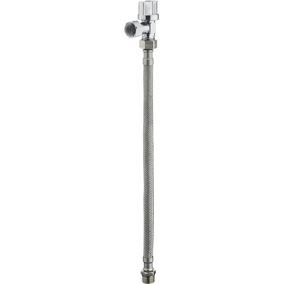 DOUCHETTE KIT AVEC FLEXIBLE + ROBINET EQUERRE 1/4 DE TOUR.MF 3/8"