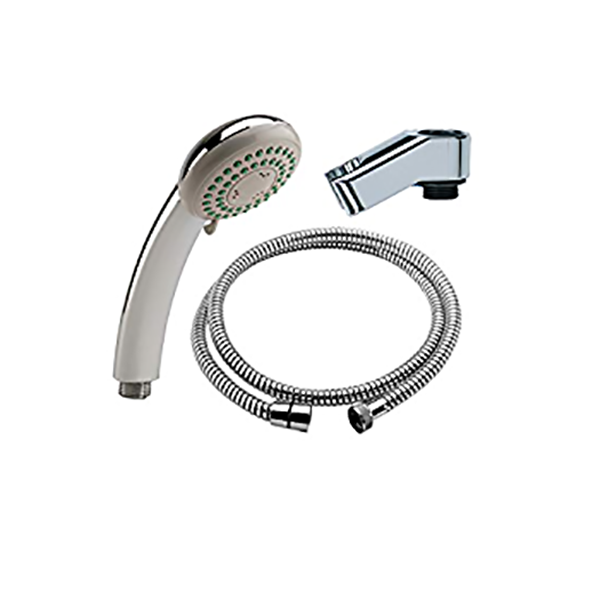 ENSEMBLE LISA 2 JETS CHROME/FLEXIBLE175DA /SUPPORT ROBINET - MODELE 2012