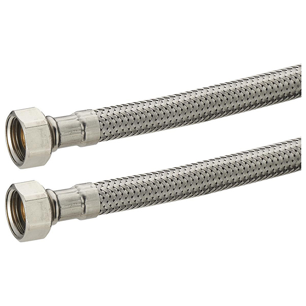 FLEXIBLE ALIMENTATION INOX FF 3/8" -3/8" L:1000MM DN8