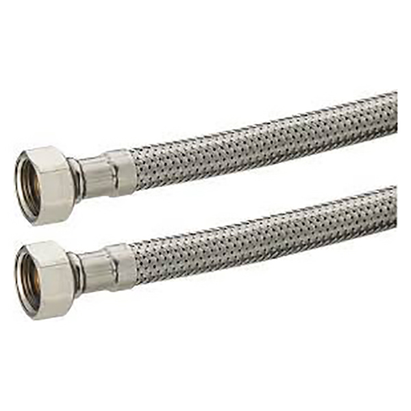 FLEXIBLE ALIMENTATION INOX FF 1/2" -1/2" L:1000MM DN8