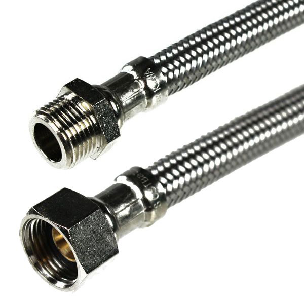 FLEXIBLE ALIMENTATION INOX MF 3/4" -3/4" L:300MM DN13