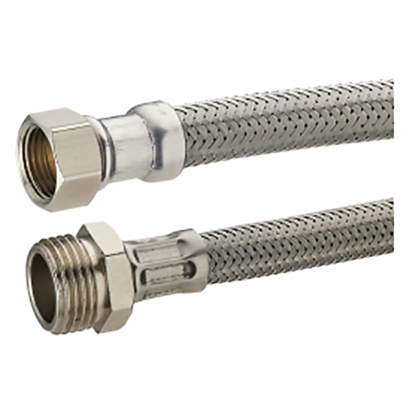 FLEXIBLE ALIMENTATION INOX MF 1/2" -3/8" L:500MM DN8