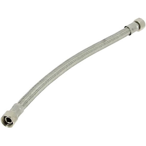 FLEXIBLE ALIMENTATION INOX DM 3/8 (D10) - 3/8 (D10) L:300MM DN8