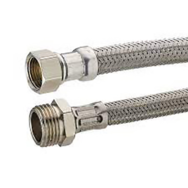 FLEXIBLE RACCORDEMENT SANITAIRE DIM INTERERIEUR 8MM F12/17-M15/21 -30CM