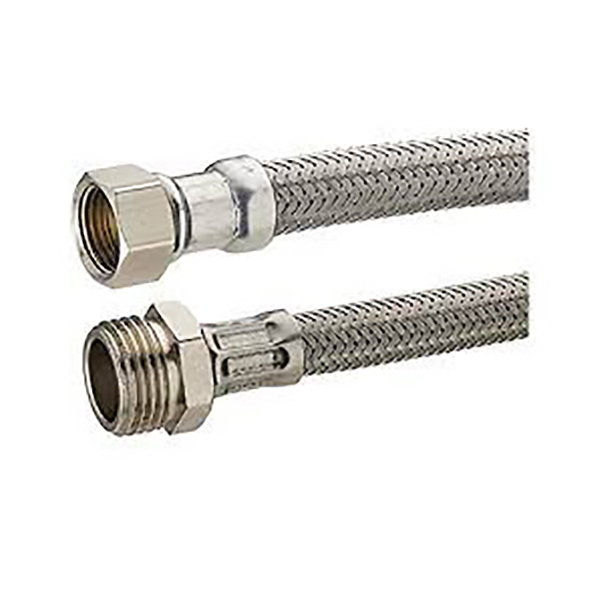 FLEXIBLE RACCORDEMENT SANITAIRE DIM INTERERIEUR 8MM F15/21-M12/17 -30CM
