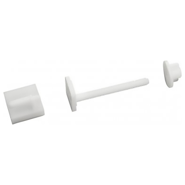GLISSIERE ET FIXATION D ABATTANT DE WC M6 L:70 GEDY COQUE 2PIECES