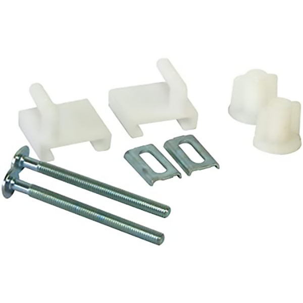 PLAQUETTE ET FIXATION D ABATTANT CE WC M6 L:75 COQUE 2PIECES