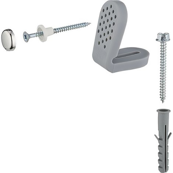FIXATIONS INTERIEURES EN " L" DE WC/BIDET AU SOL X2