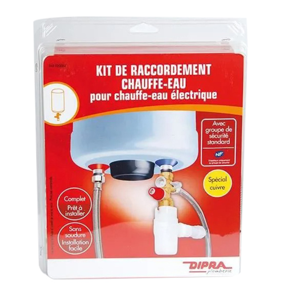 KIT CHAUFFE EAU UNIVERSEL AVEC GROUPE DE SECURITE STANDARD