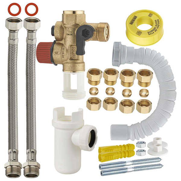 KIT BRANCHEMENT RAPIDE CHAUFFE EAU SANS SOUDURE