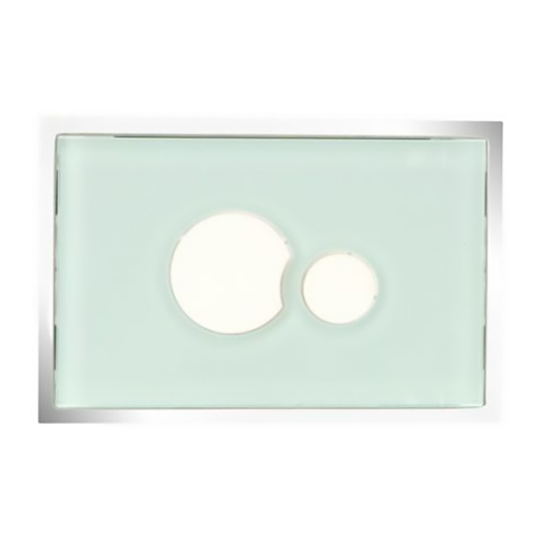 ENSEMBLE PLAQUE MURANO VERT MENTHE BOUT ABS BLC