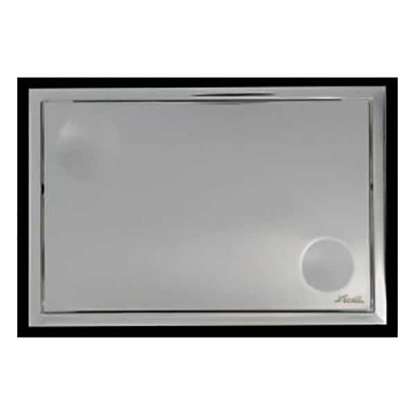ENSEMBLE PLAQUE SWING BOUTON PIVOTANT BLANC