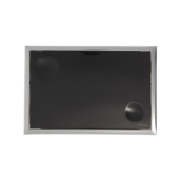 ENSEMBLE PLAQUE SWING BOUTON PIVOTANT NOIR