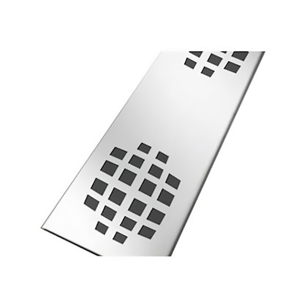 GRILLE INOX POUR SICAN90 MOTIF MONDES 861MM