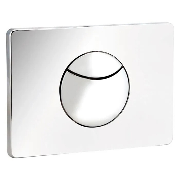 PLAQUE DE COMMANDE 2V ROMA BATI PRO CHROME BRILLANT