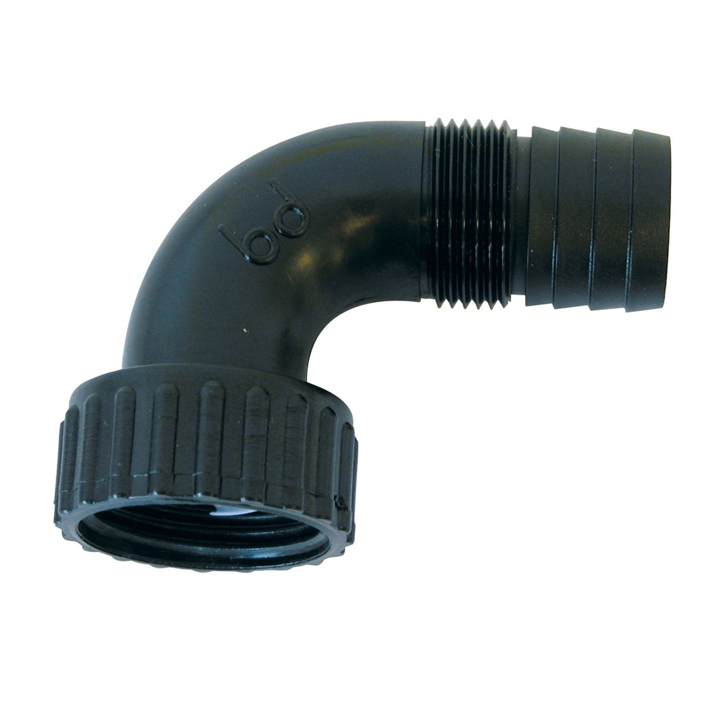 RACCORD PLASTIQUE A VISSER POUR POMPE COUDE - F 26/34-M 20/27 - DIAMETRE 25