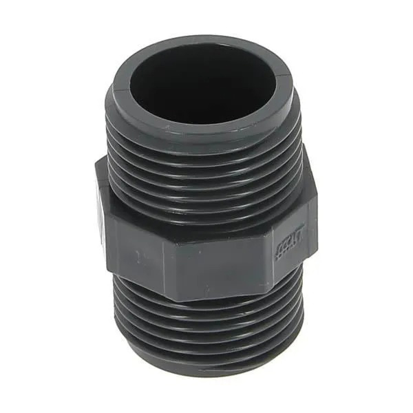 RACCORD PLASTIQUE A VISSER POUR POMPE MAMELON MM 26/34 + JOINT