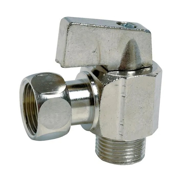 ROBINET DE CHASSE D EAU 1/4 DE TOUR AVEC ECROU TOURNANT