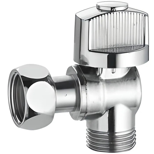 ROBINET D ARRET EQUERRE 1/4 DE TOUR POUR WC .MF 3/8"