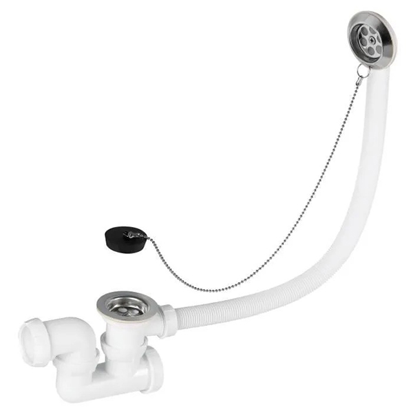 SIPHON BAIGNOIRE AVEC VIDAGE DE BAIGNOIRE A CHAINETT