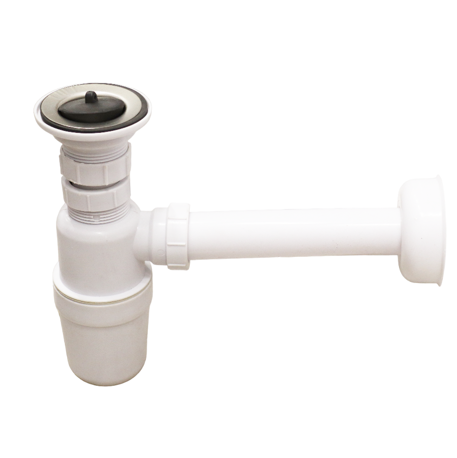 SIPHON LAVABO AVEC BONDE KD8301 D32 AVEC BOUCHON