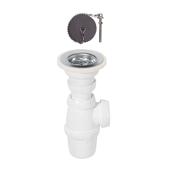 SIPHON REGLABLE POUR EVIER + VIDAGE BONDE