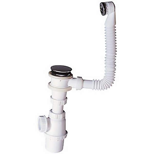 BONDE QUICK CLAC ET SIPHON VIDAGE FLEXIBLE AVEC CONTROLE MANUEL