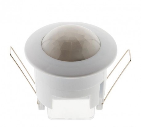 DETECTEUR PLAFONNIER ENCASTRABLE (SPOT) BLANC