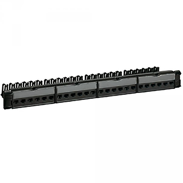 VDI PANNEAUX BRASSAGE 19" 1U A EQUIPER 24 RJ45 CAT6 FTP 033562