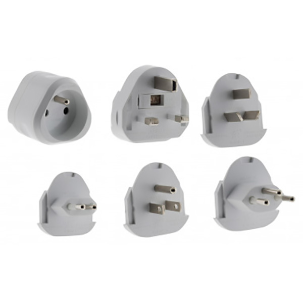 ADAPTATEUR DE VOYAGE - 5 PRISES MALE