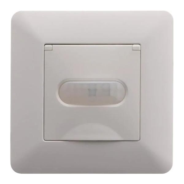 MECANISME INTER AUTO COMPATIBLE LED BLANC+METAL+GRIS COLRS
