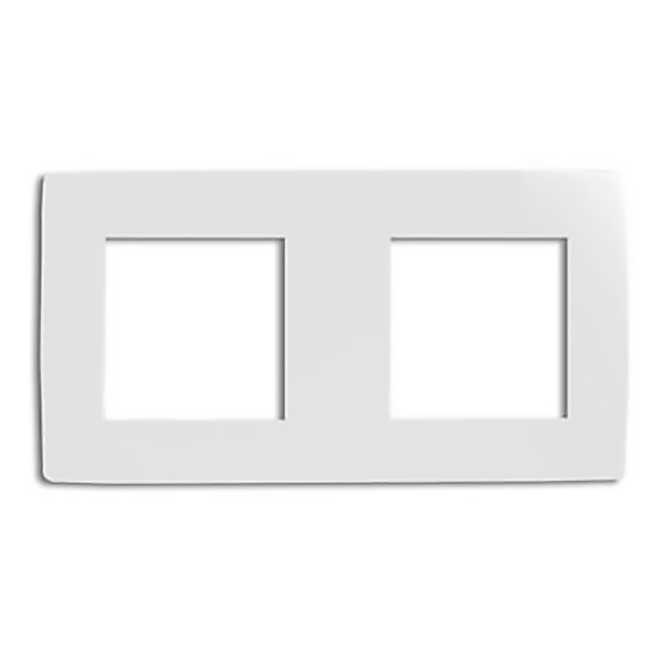 PLAQUE 2P BLANC GLOSS COLRS