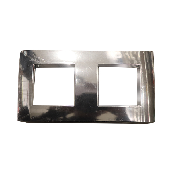 PLAQUE 2P CHROME MIROIR COLRS
