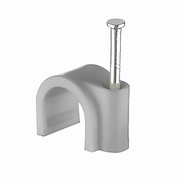 ATTACHE CABLE D9MM PINCE RONDE GRIS LAP