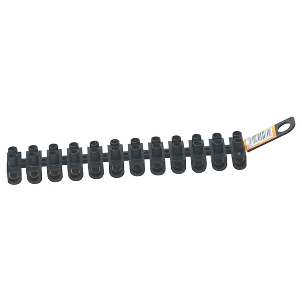 BARRETTE DE CONNEXION A VIS 25MM2 850°C NOIR VRAC DEBFLEX 704060