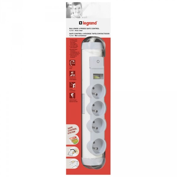 RALLONGE 4 PRISE ORIENTABLE