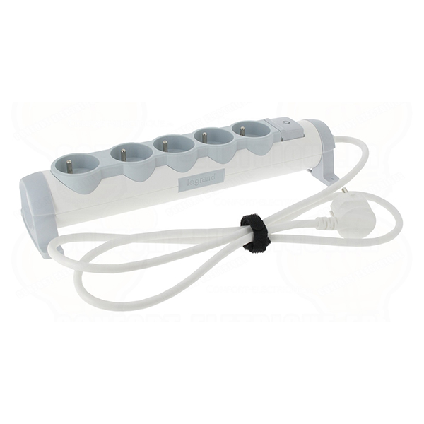 RALLONGE 5 PRISES 1,5 M BLANC