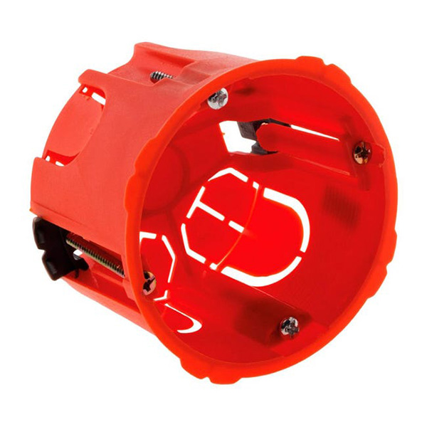 BOÎTE PLACO D65 PROFONDEUR 50MM POUR APPAREILLAGE, AVEC VIS ET GRIFFES