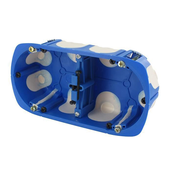 BOITE DOUBLE ENTRAXE 71MM MULTI MATERIAUX D67 MM PROF. 40MM