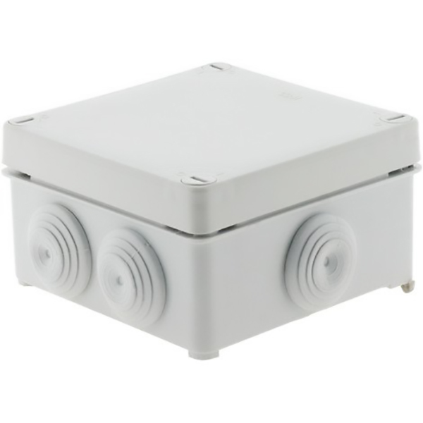 BOITE ETANCHE CARREE 100X100X50 A VISSER 1/4 DE TOUR IP 55