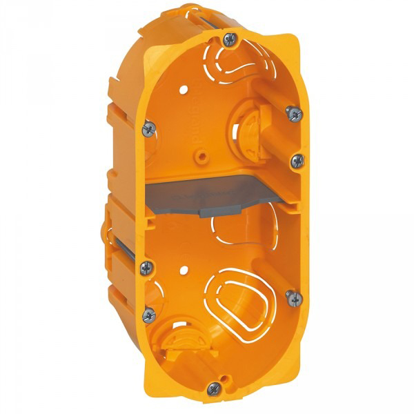 BOITE D ENCASTREMENT CLOISON SECHE 2P 4/5 MODULES HORIZONTAL /VERTICAL PROF 50MM