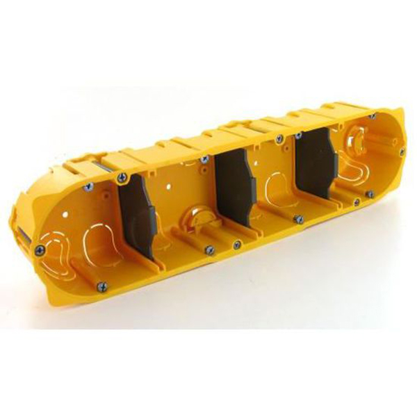 BOITE D ENCASTREMENT CLOISON SECHE 4P 8/10 MODULES HORIZONTAL / VERTICAL PROF 50MM