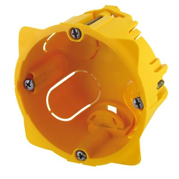 BOITE D ENCASTREMENT CLOISON SECHE 1P PROF 40MM POUR APPAREIL A VIS OU A GRIFFES