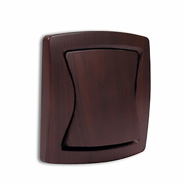 BOUTON POUSSOIR PALISSANDRE FINITION MAT DIVINE